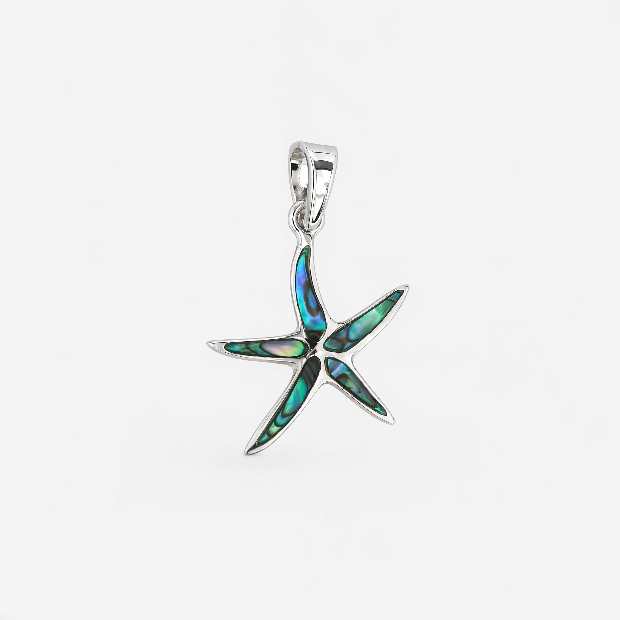 PINGENTE ESTRELA DO MAR COM PEDRA NATURAL