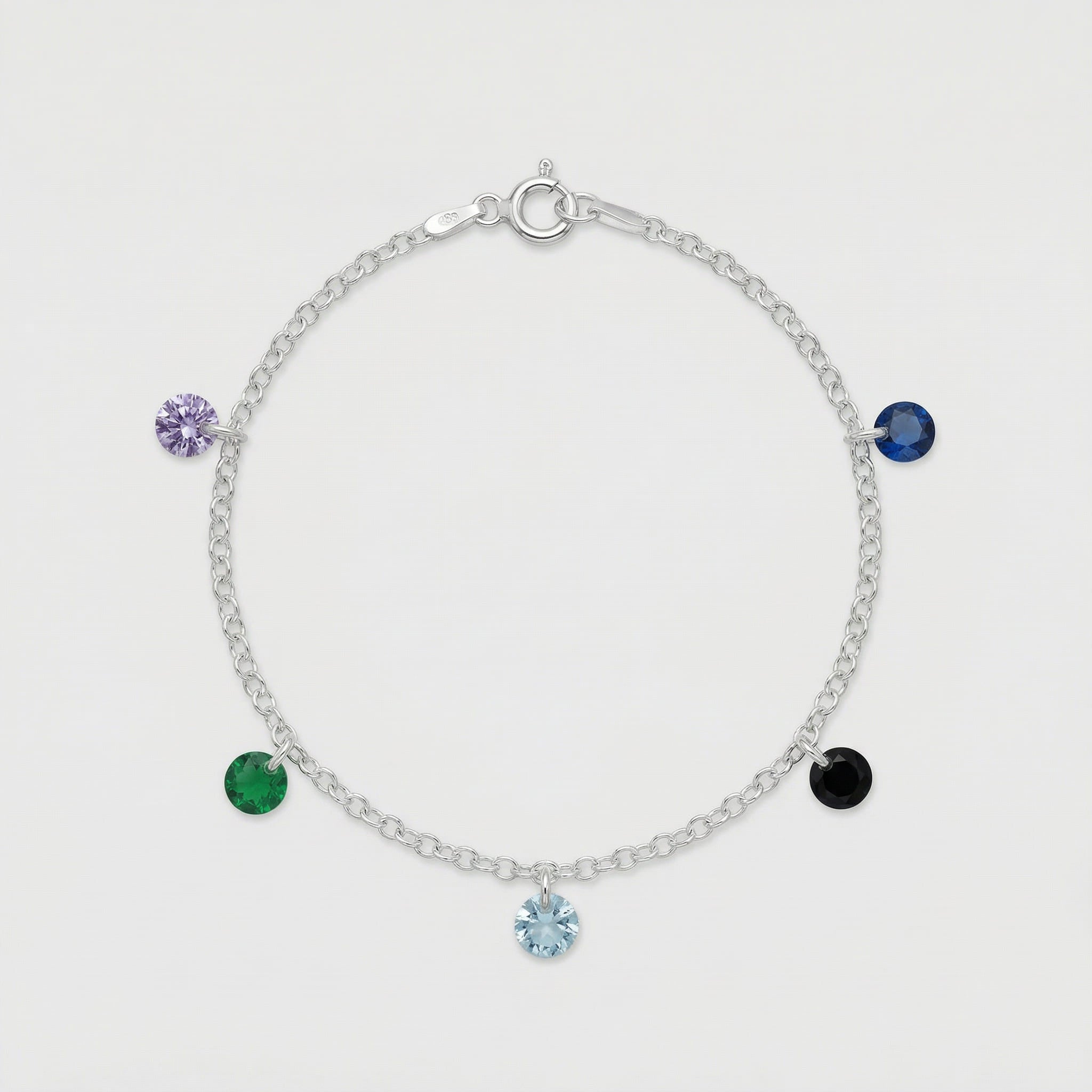 PULSEIRA COM PEDRAS COLORIDAS