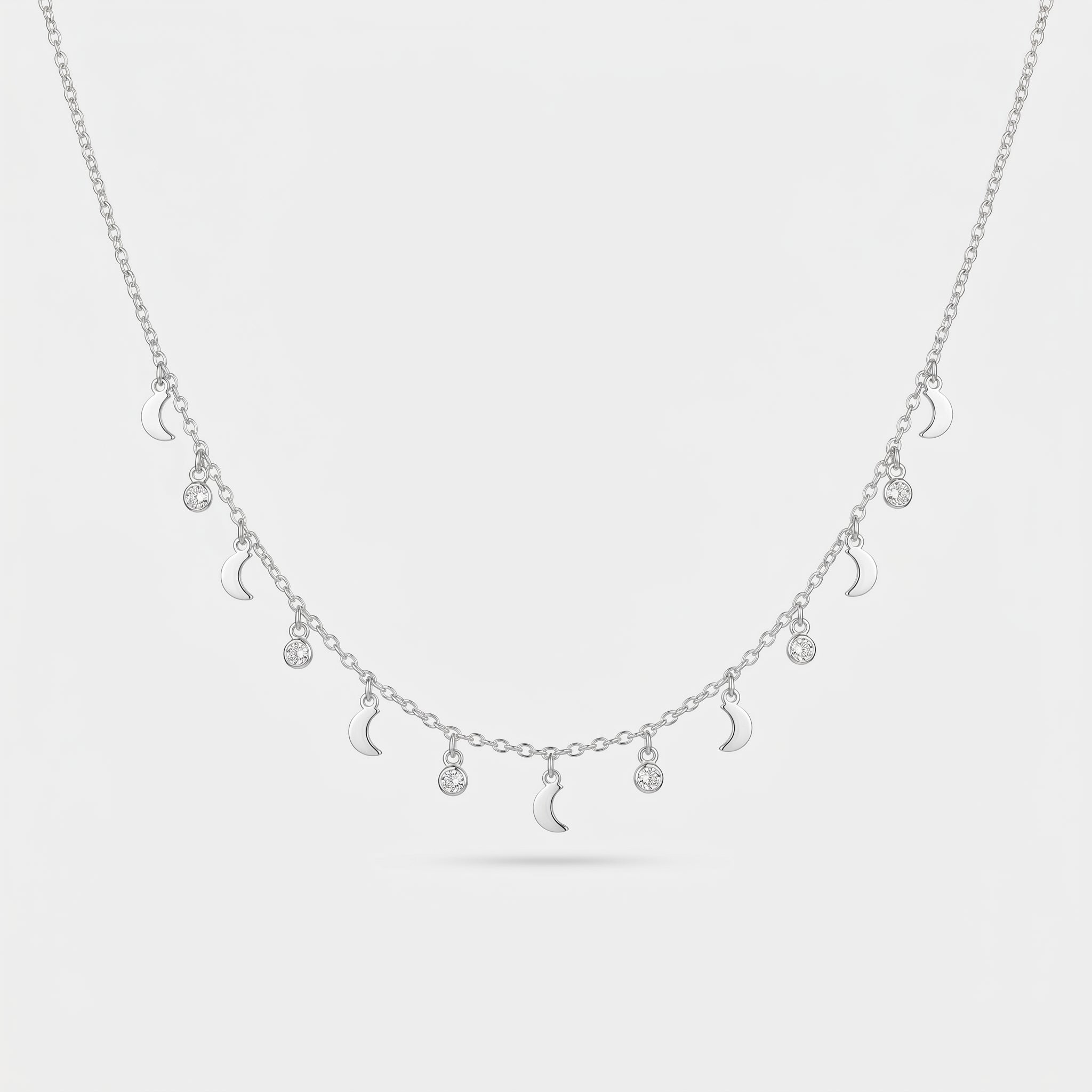 CHOKER COM LUAS VAZADAS E PEDRAS INTERCALADAS