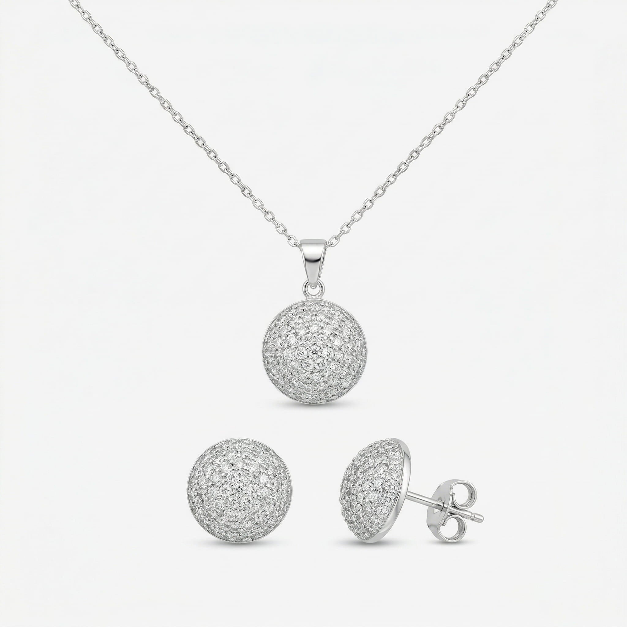 CONJUNTO MEIA BOLA CRAVEJADA (S/ CORRENTE)