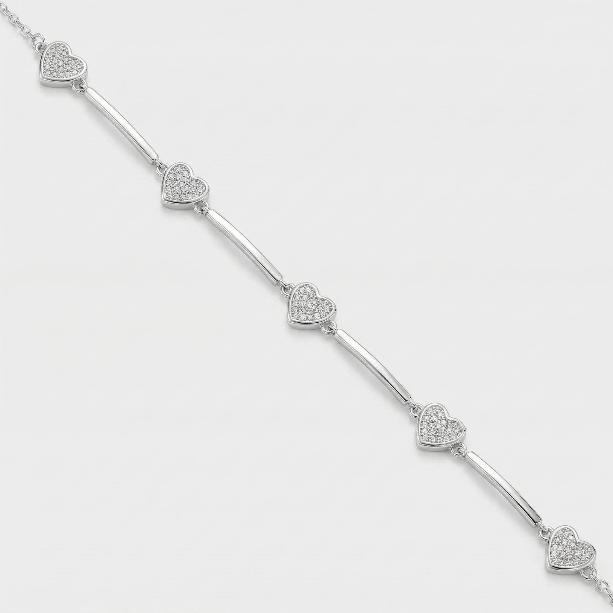 PULSEIRA CORAÇÕES CRAVEJADOS