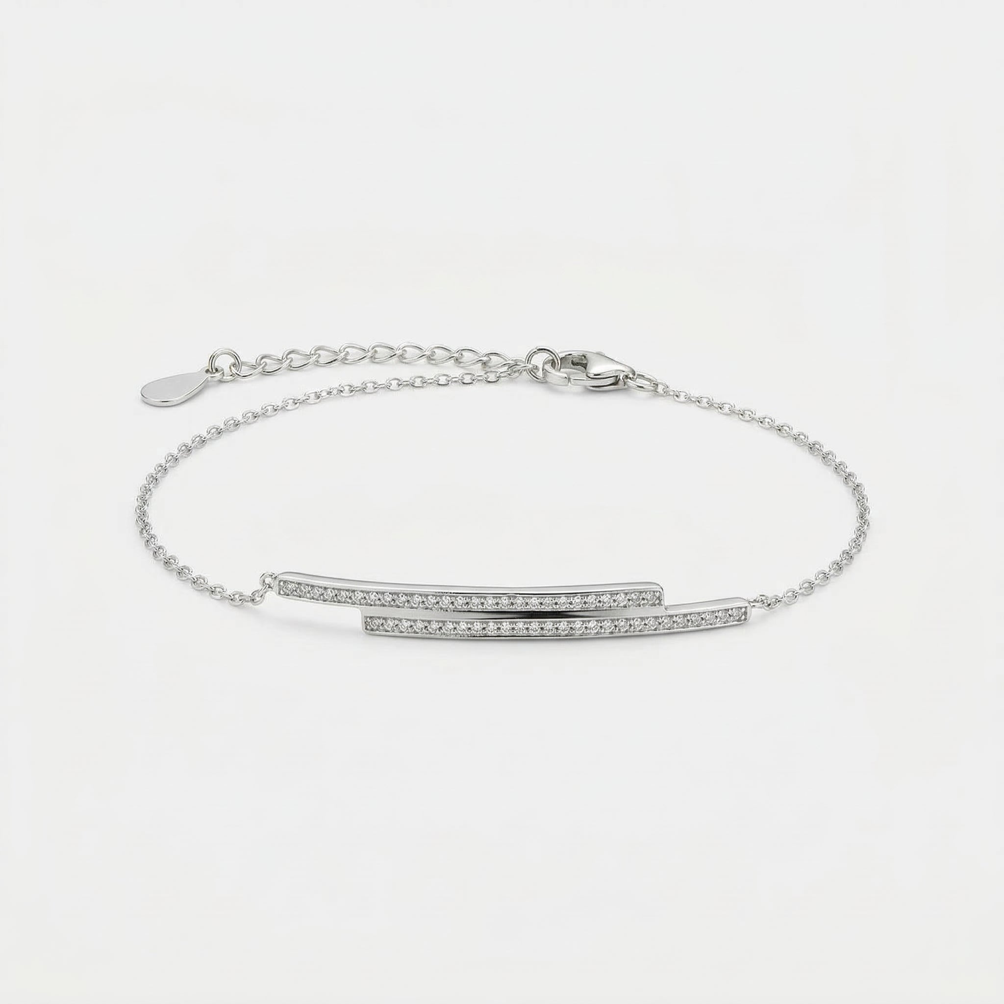 PULSEIRA COM DOIS FIOS CRAVEJADOS