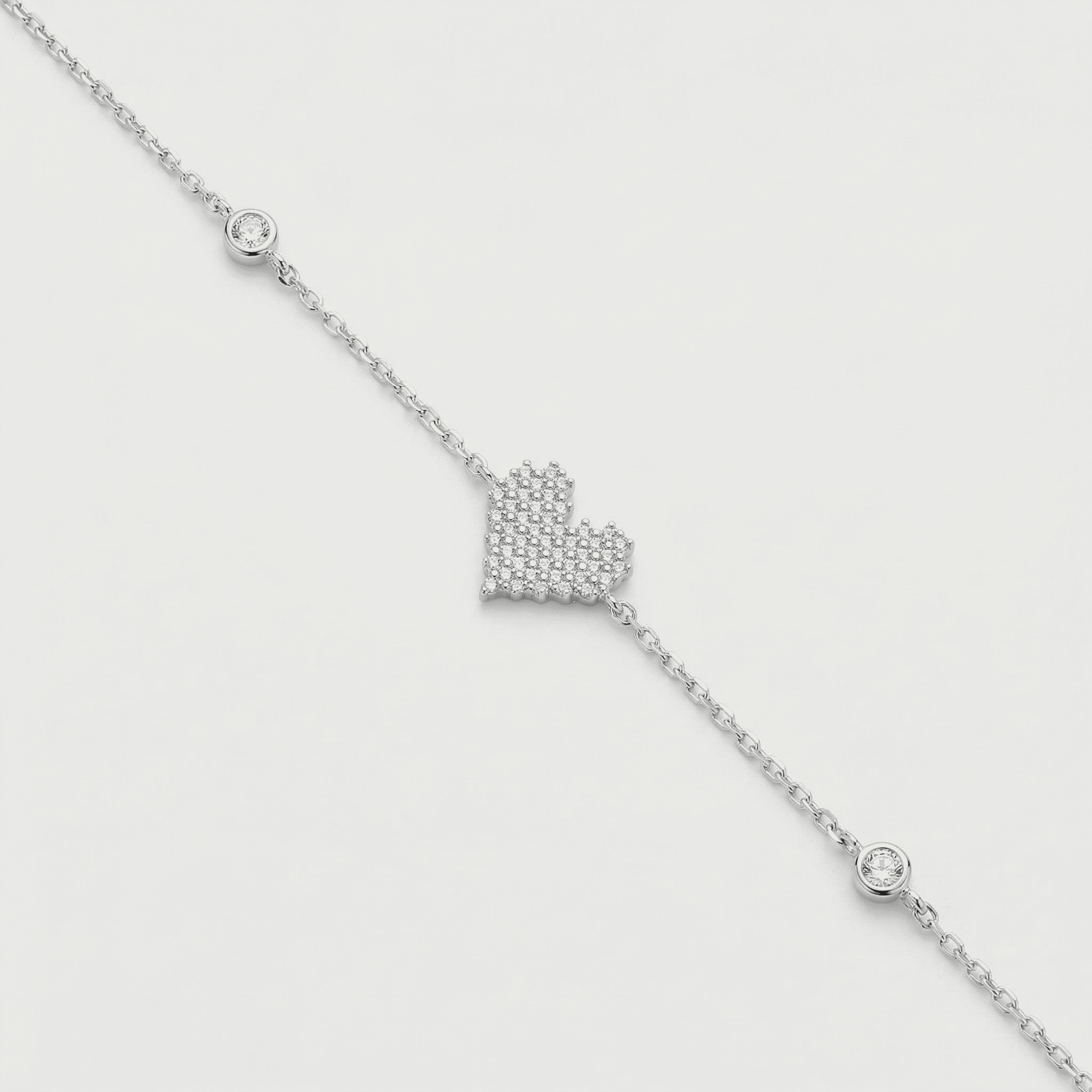 PULSEIRA CORAÇÃO CRAVEJADO
