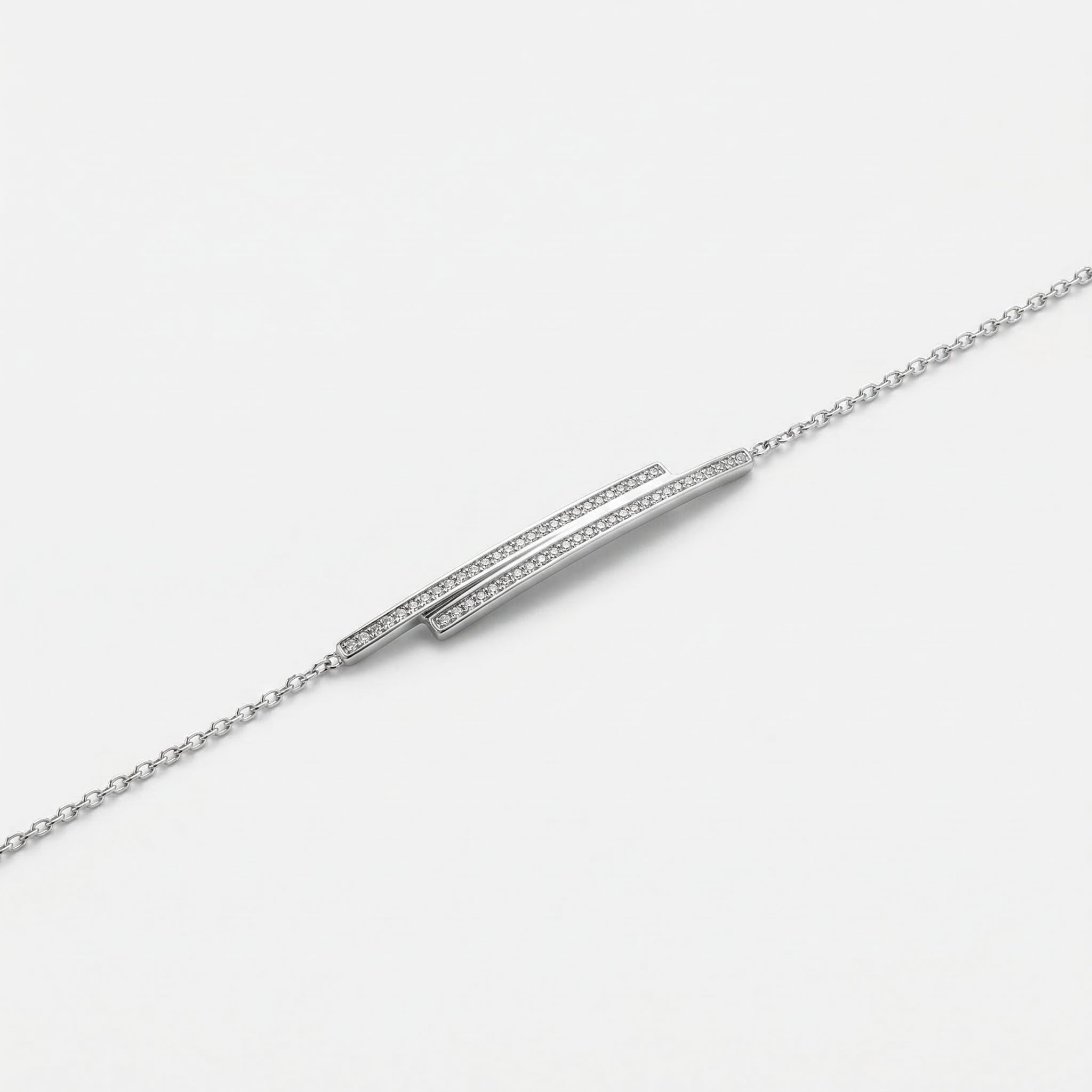 PULSEIRA COM DOIS FIOS CRAVEJADOS