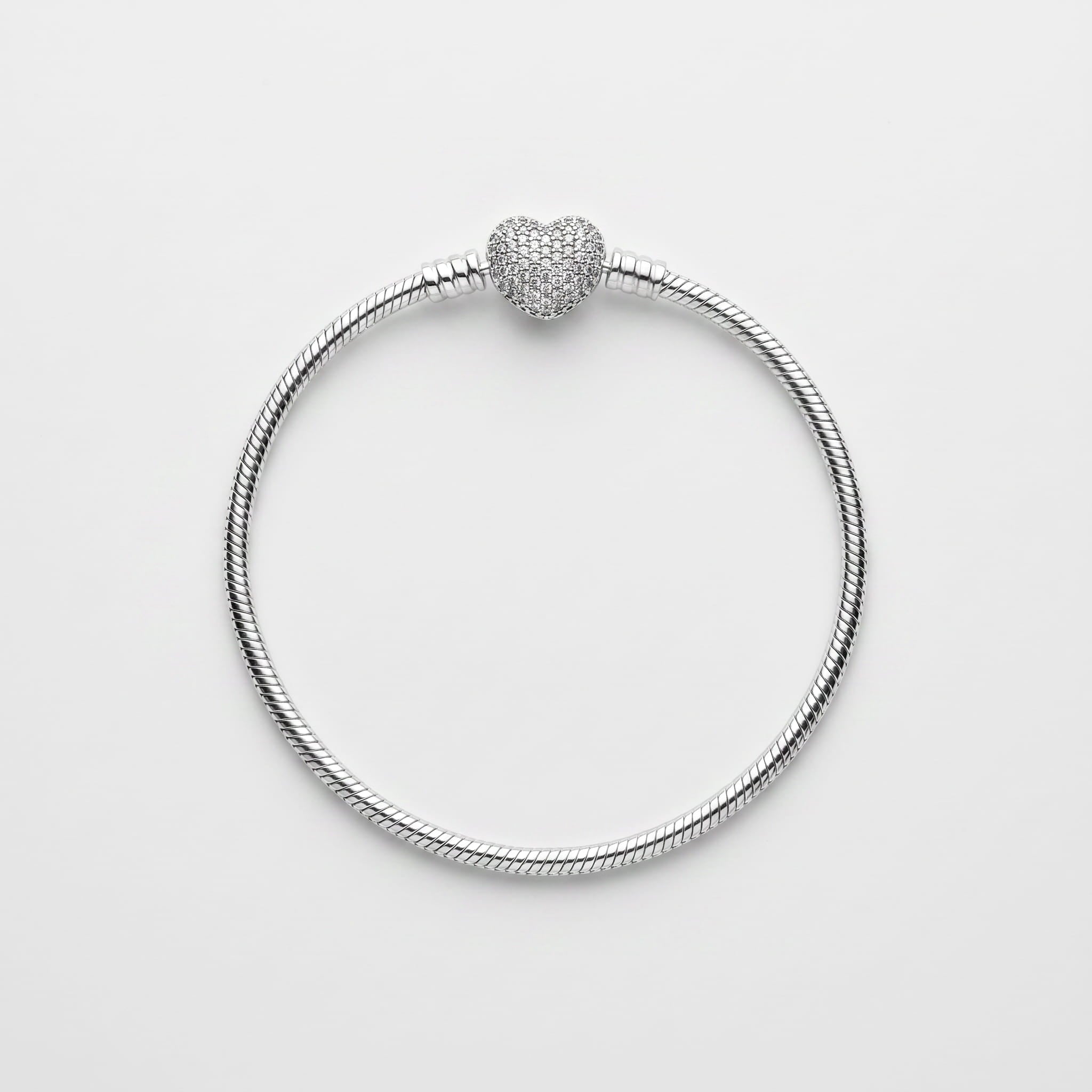 PULSEIRA PARA BERLOQUES CORAÇÃO CRAVEJADO