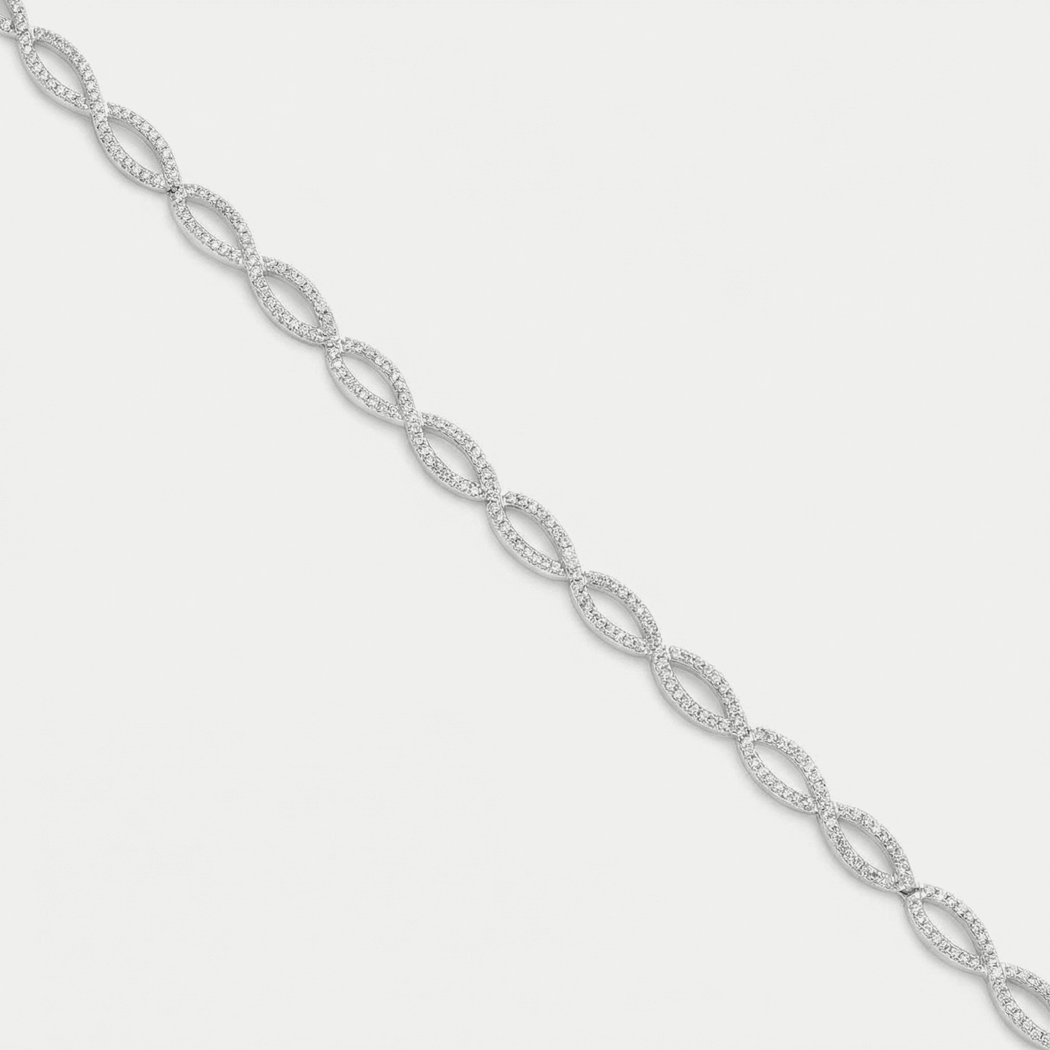 PULSEIRA ELOS DE INFINITOS VAZADOS E CRAVEJADOS