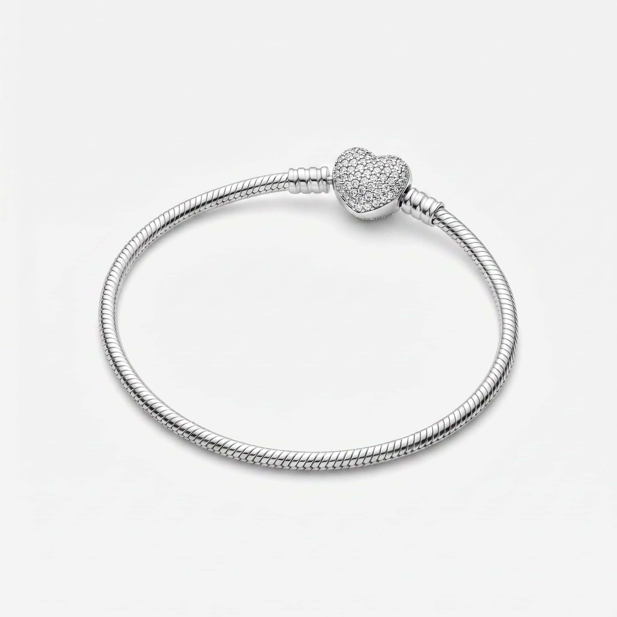 PULSEIRA PARA BERLOQUES CORAÇÃO CRAVEJADO
