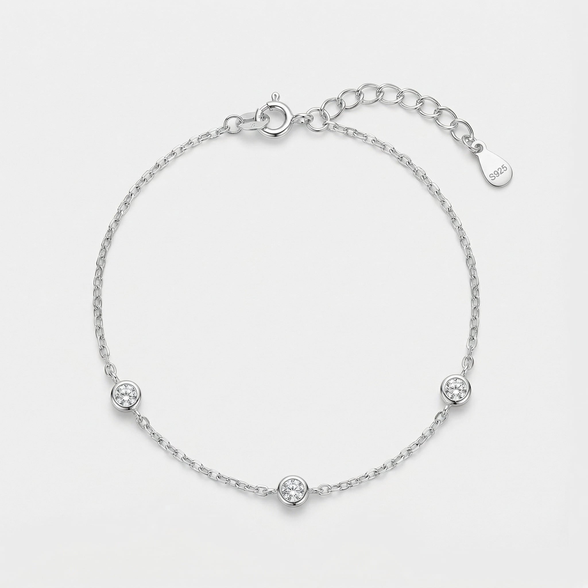 PULSEIRA COM PEDRAS REDONDAS ZIRCONIA