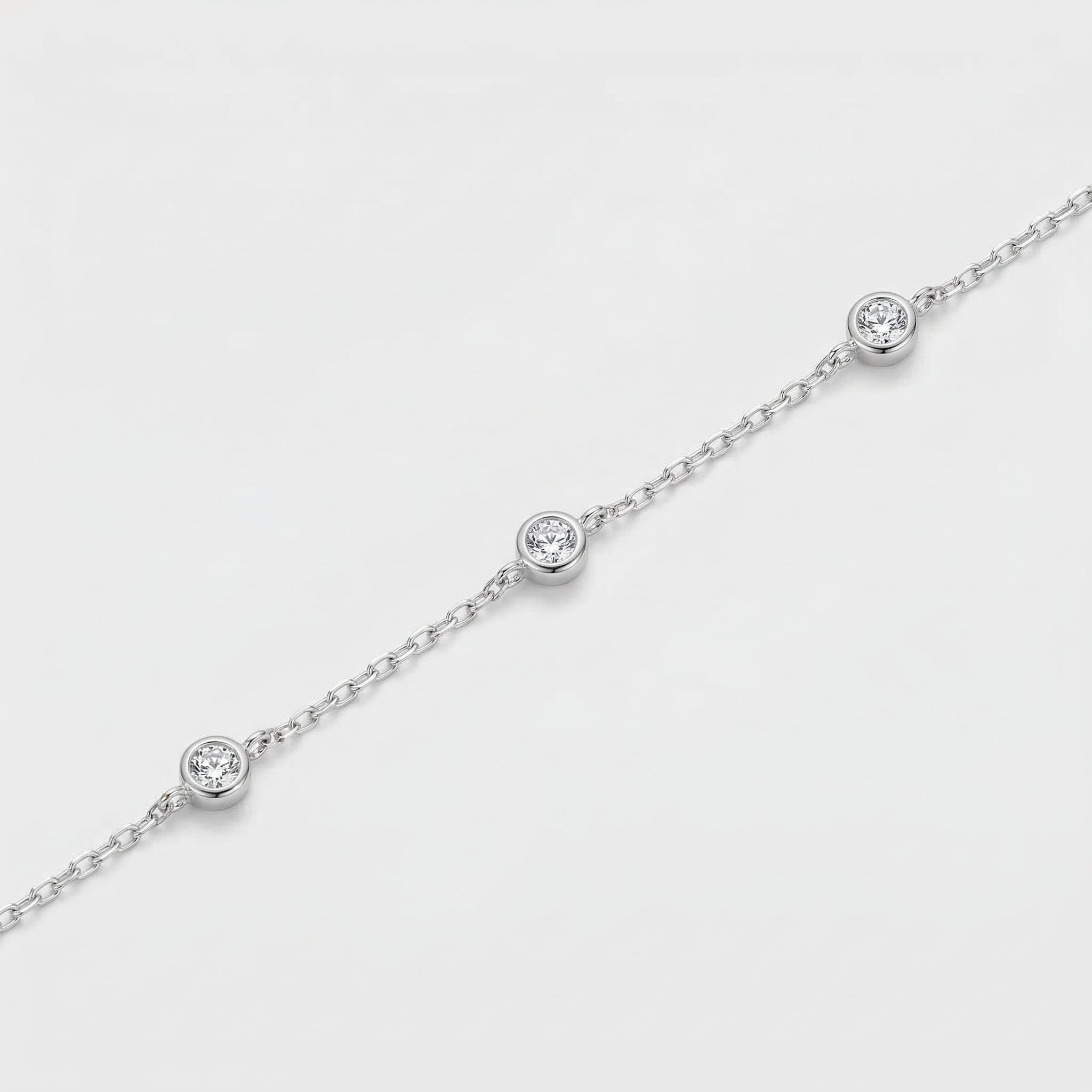 PULSEIRA COM PEDRAS REDONDAS ZIRCONIA