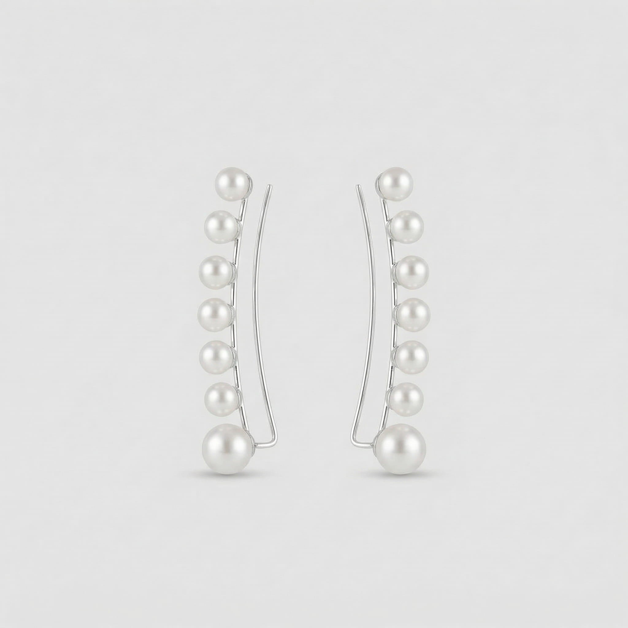 BRINCO EAR CUFF SETE PEROLAS