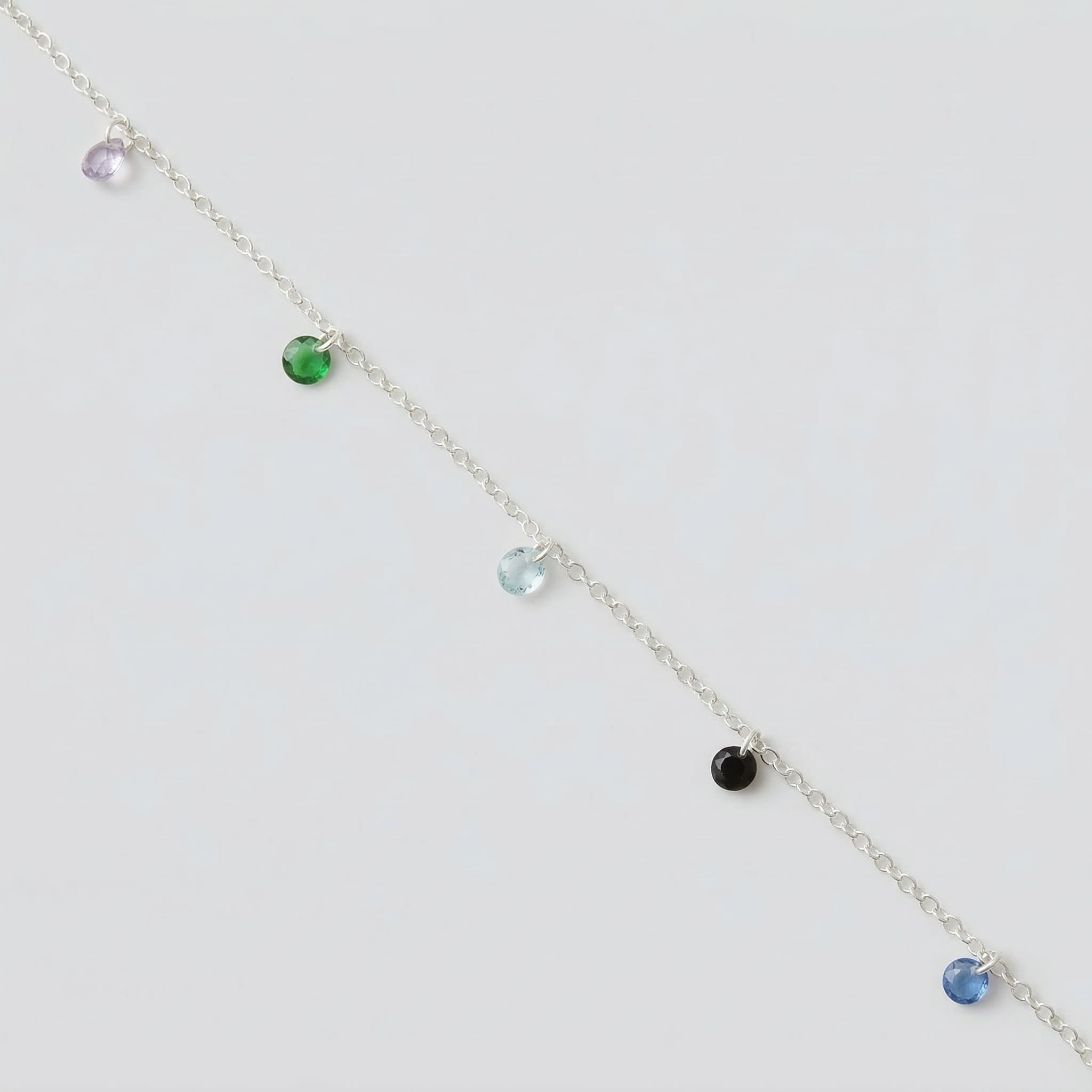 PULSEIRA COM PEDRAS COLORIDAS