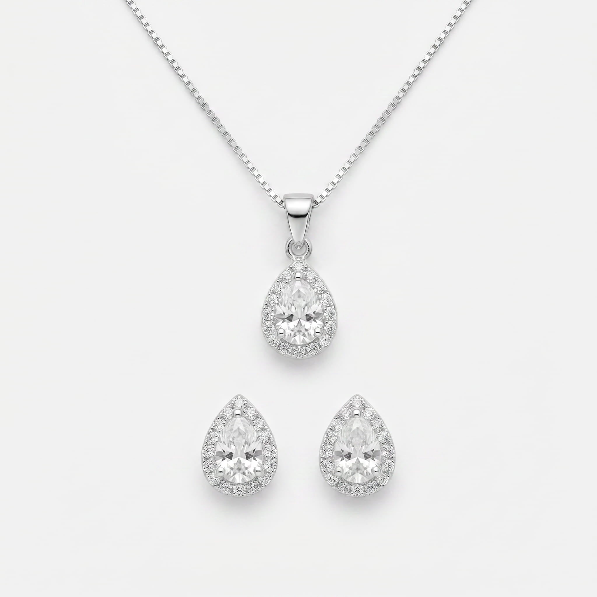 CONJUNTO GOTA CRAVEJADA COM ZIRCÔNIA