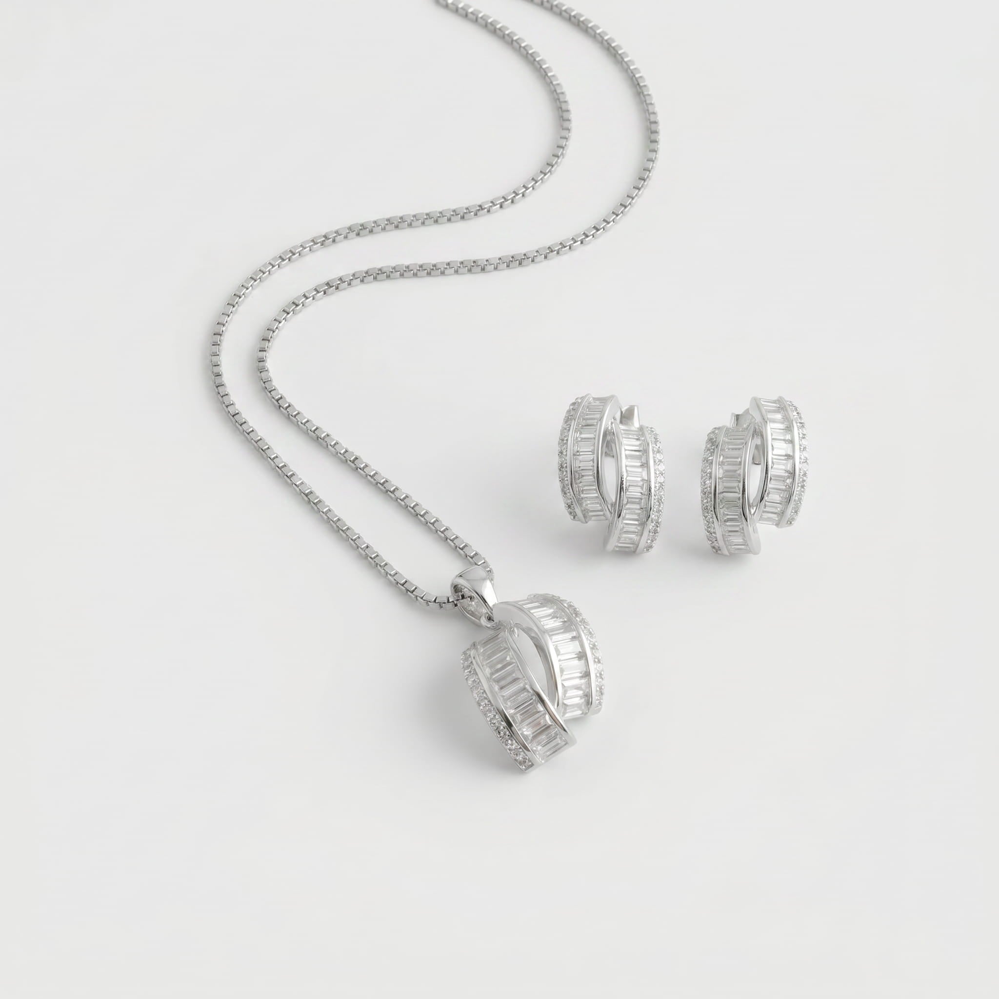 CONJUNTO RETÂNGULO DUPLO CRAVEJADO